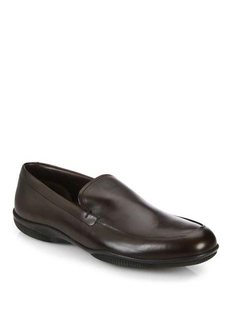 prada sippers for men|Prada men's slip on shoes.